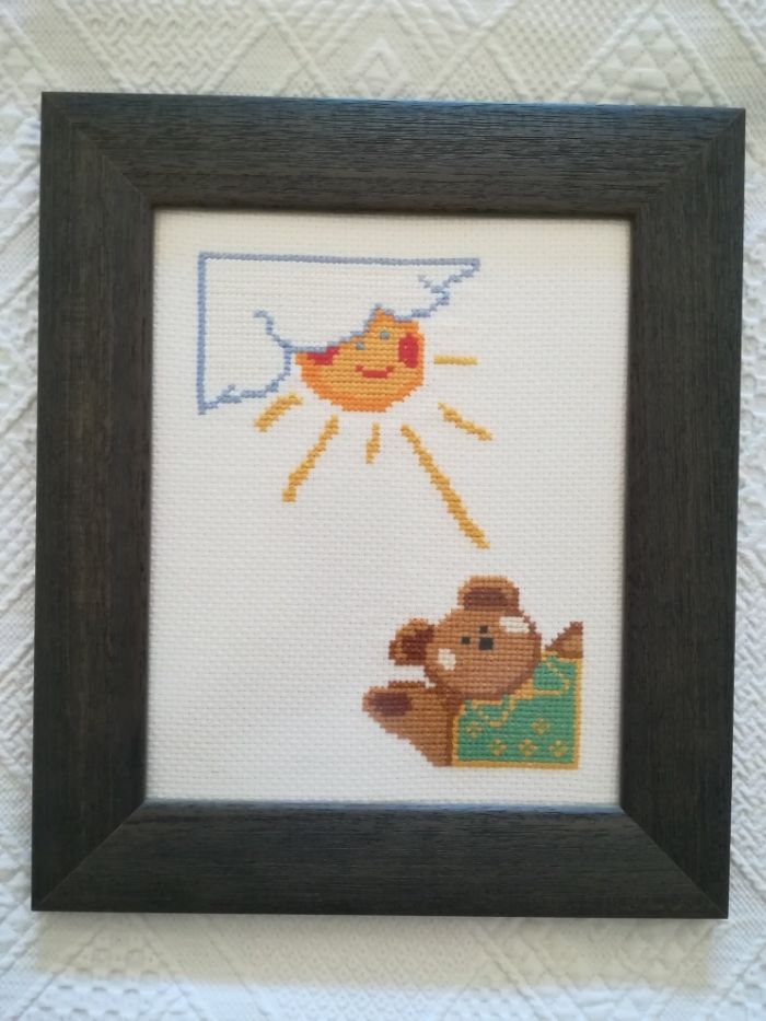 Quadros em ponto cruz para quarto de criança