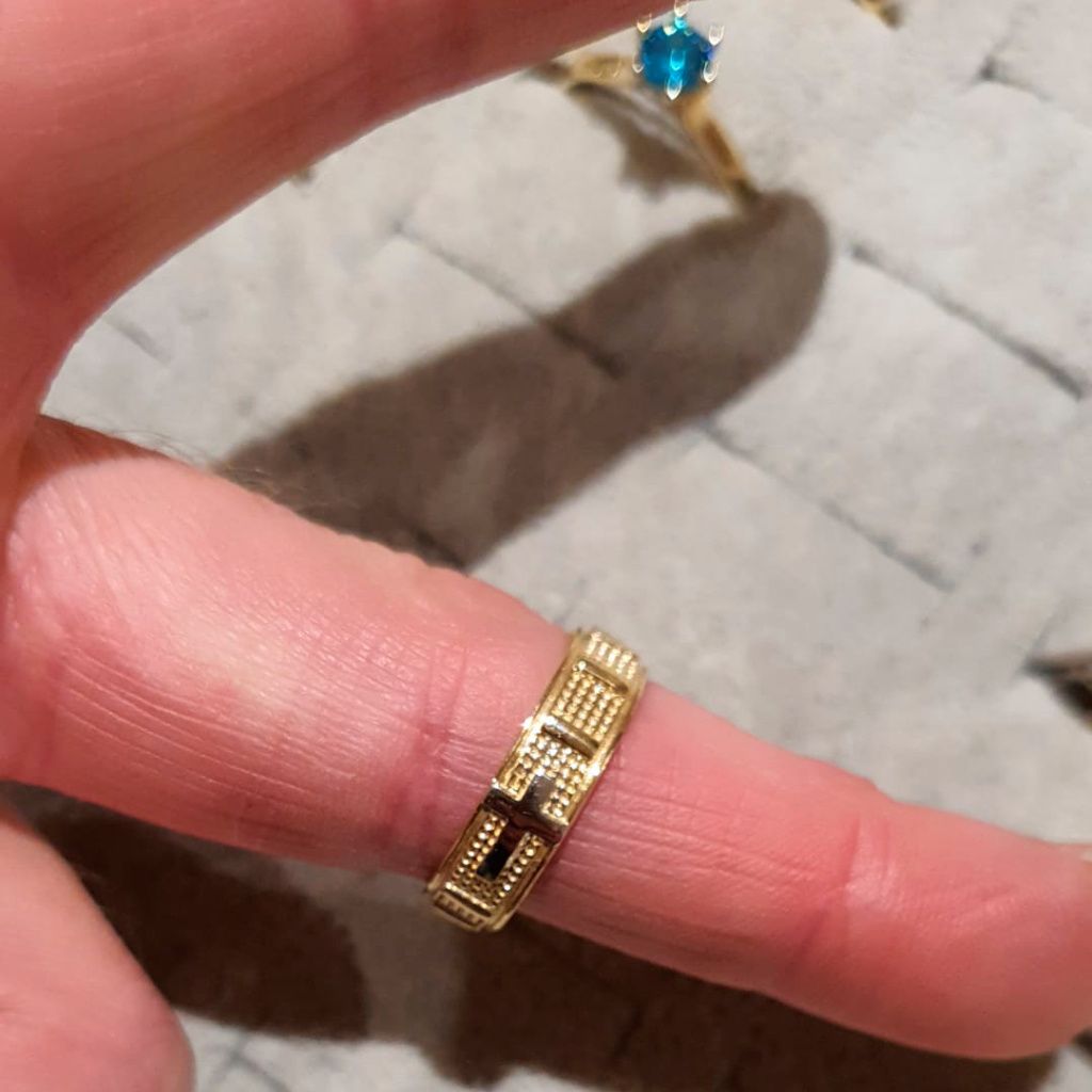 Różaniec złoty obrączka różańcowa na palec złoto pr. 585 ZRP04 r. 26