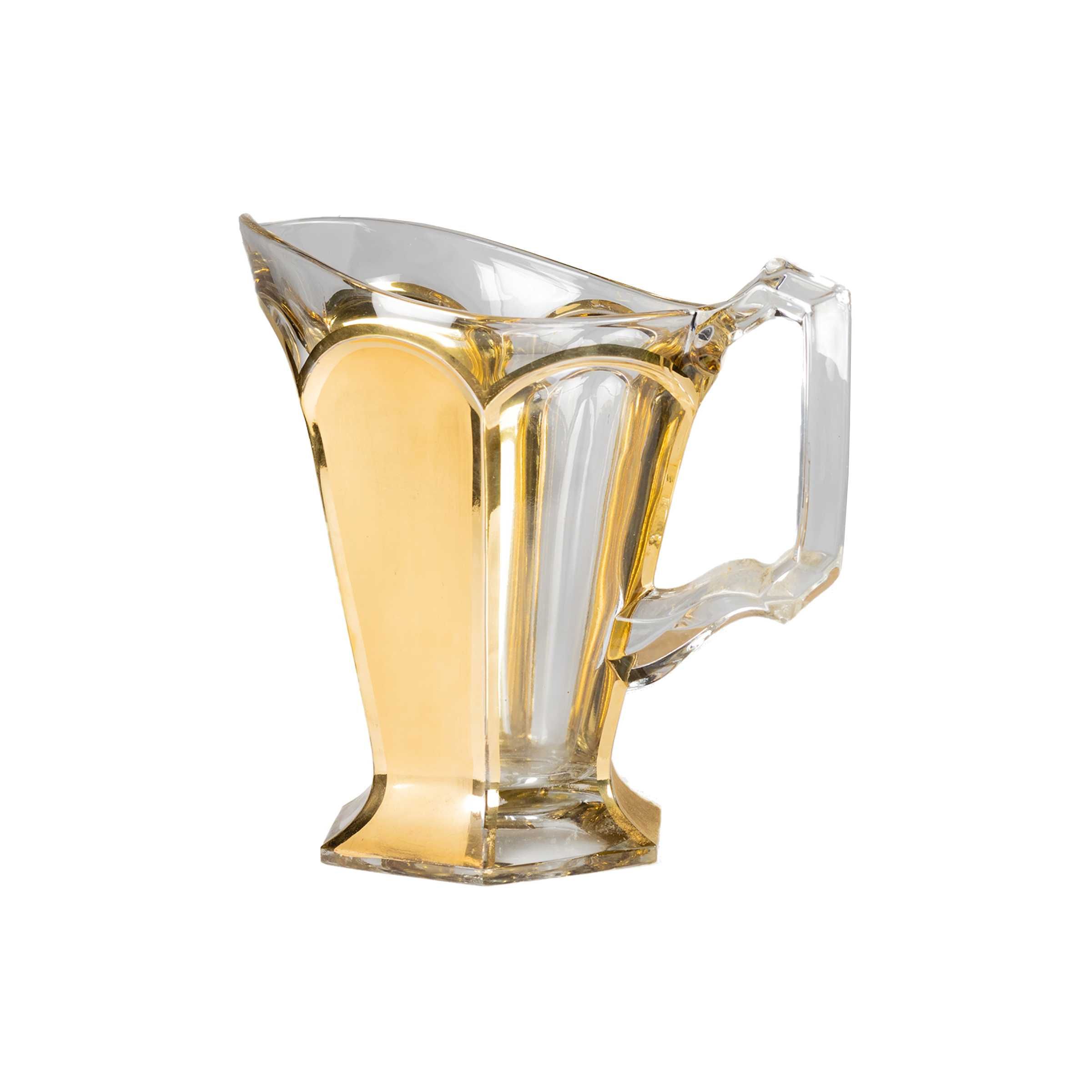 Serviço copos jarra cristal Boémia | Art Deco