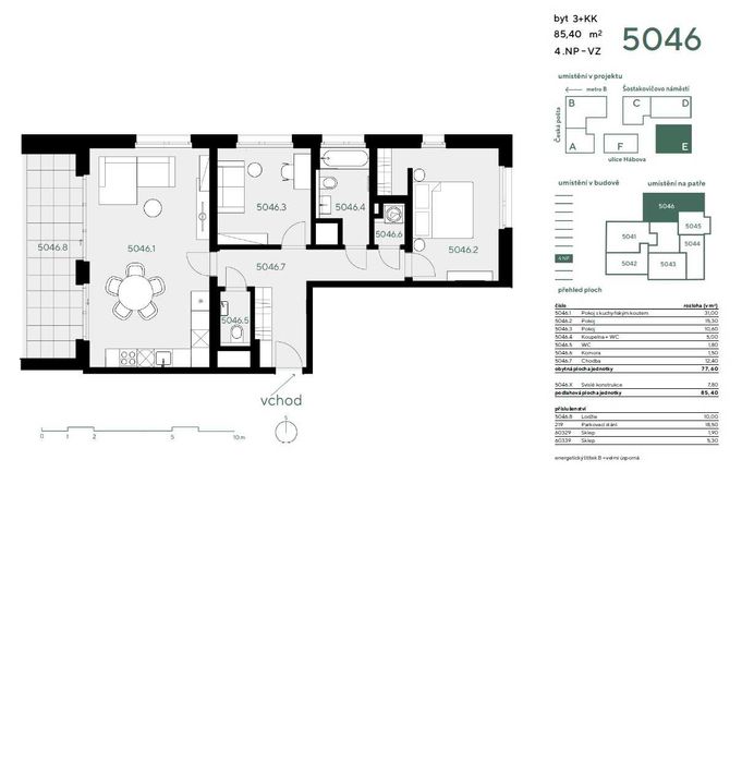 Продаж 2кім.  квартиру в новому будинку (новий ЖК) - Прага, Чехія