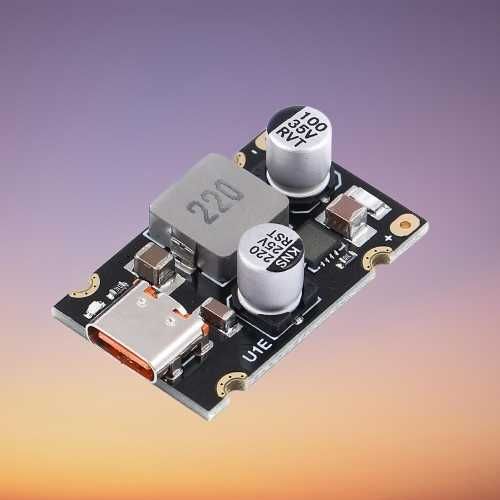 Модуль плата быстрой зарядки PD65W Type-C подержка PD3.1/QC3.0/SCP/PPS