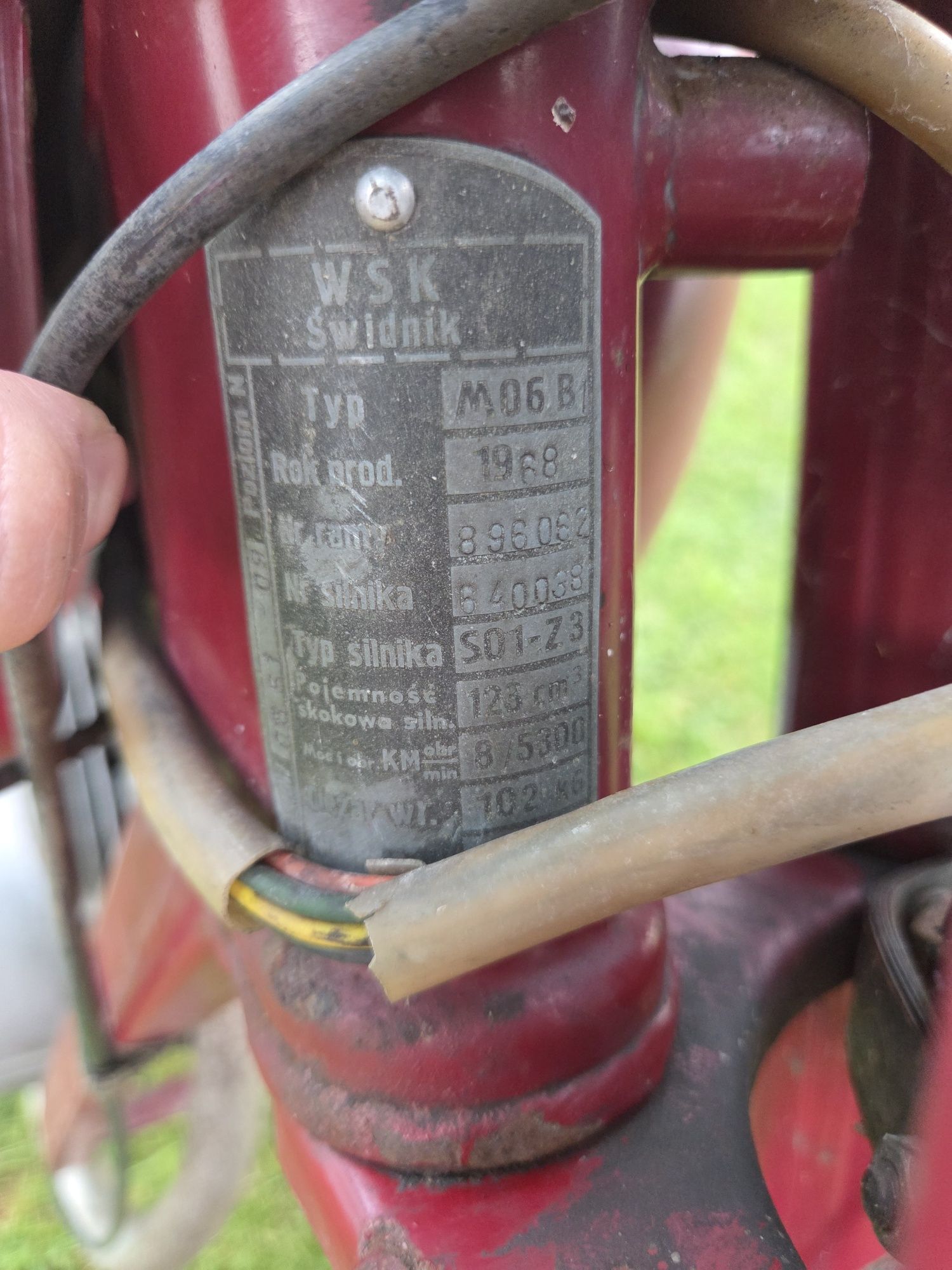 WSK M06 B1 1968 rok z dokumentami