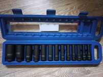 Zestaw nasadek udarowych 1/2 cala, 10-32 MM, 13 elementów. NOWE!