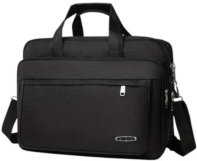 Torba na laptopa czarna 41/30/18/47 cm pogrubiony Oxford duża trwała