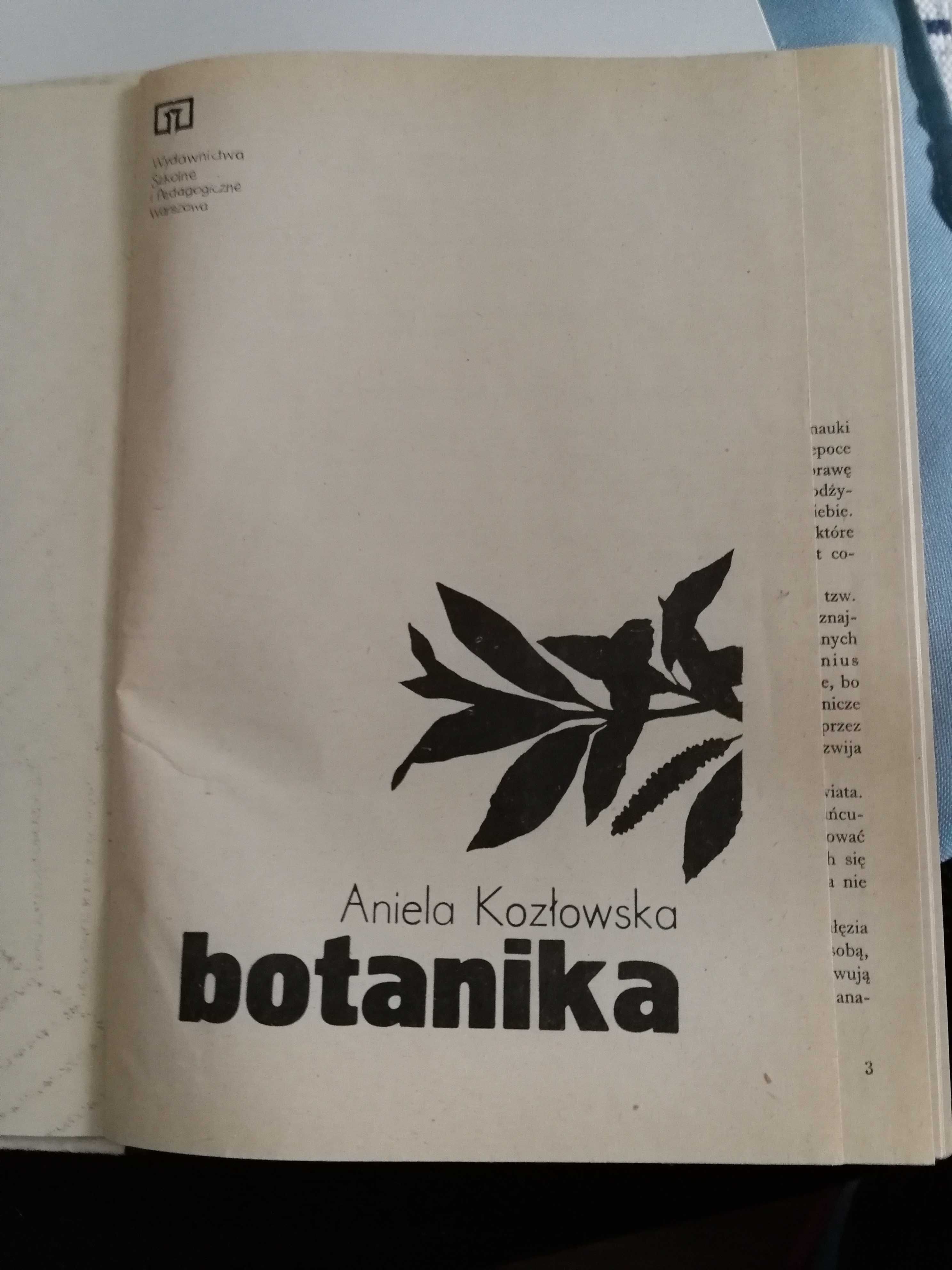 „Botanika" Aniela Kozłowska, 495 stron, WSiP, 1978 r.