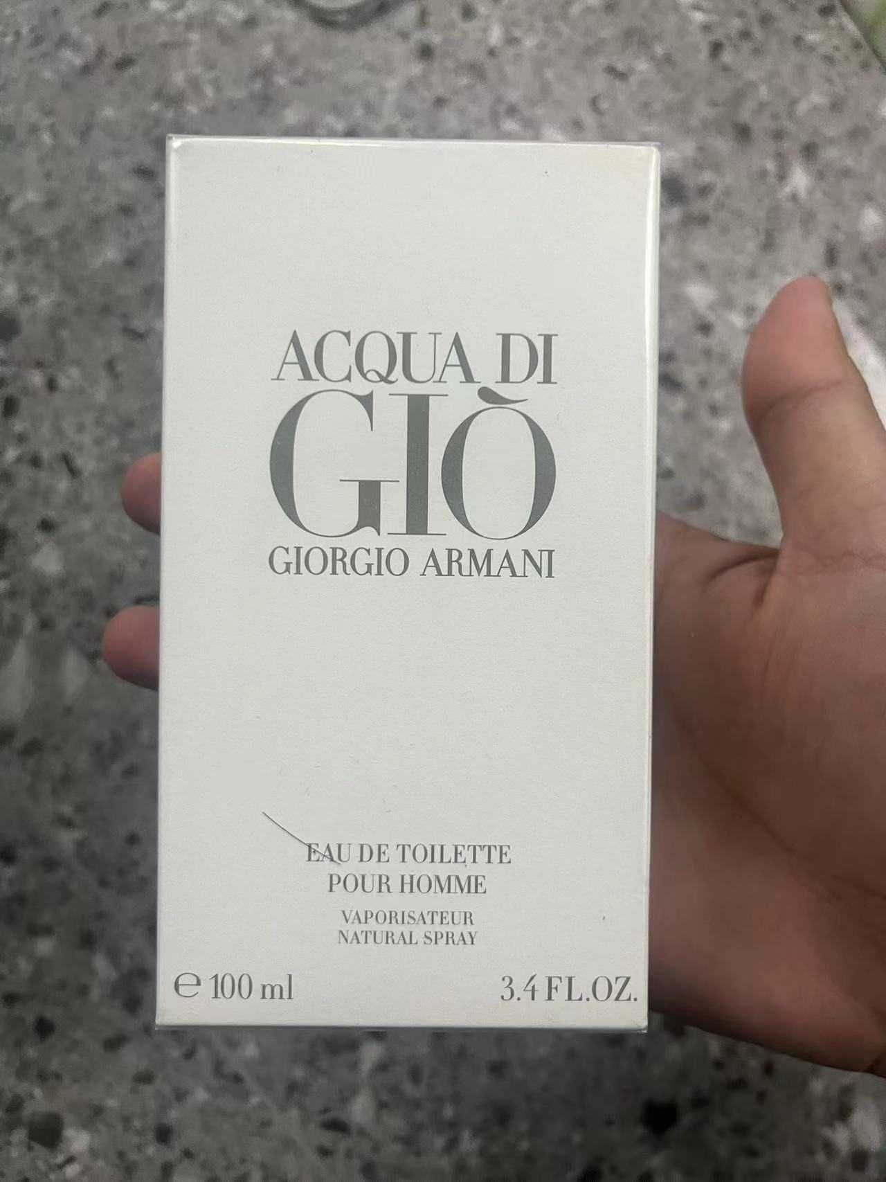 bottle of Acqua DI Gio Rgio Armani perfume 100ml