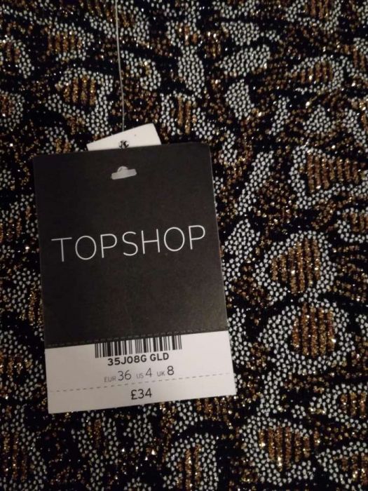 Suknia TOPSHOP wesele błyszcząca śliczna