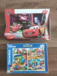 Conjunto puzzles Mickey e carros