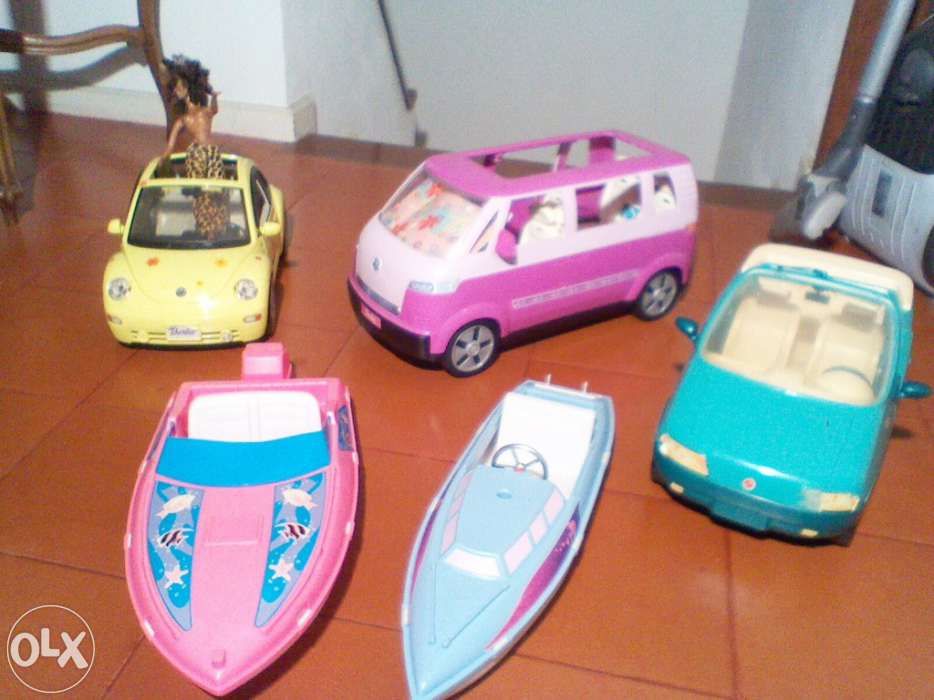 Coleção Barbie e Action Men/Ken (carros, acessórios, etc.)