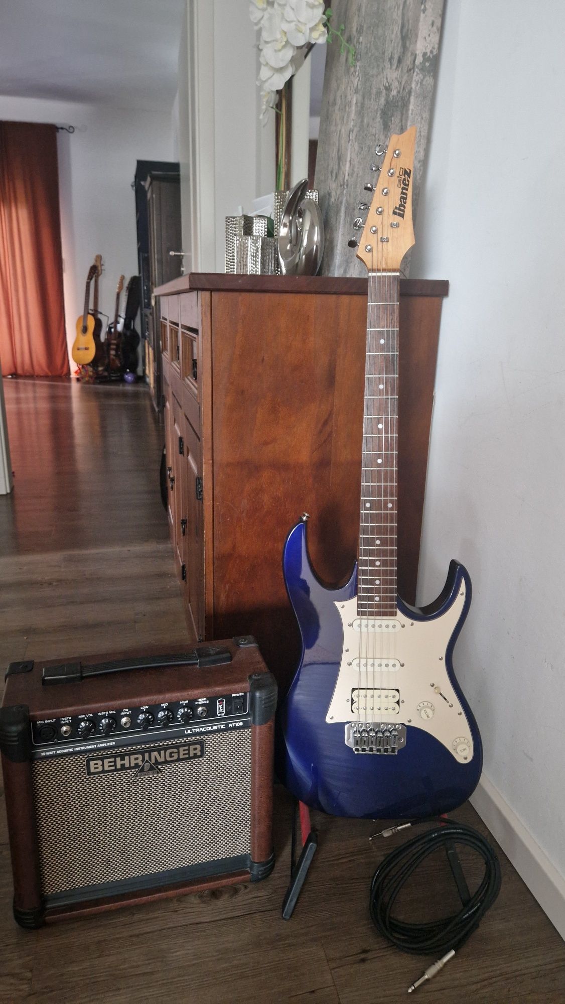 Gitara elektryczna Ibanez grx super stan wzmacniacz  komplet  okazja