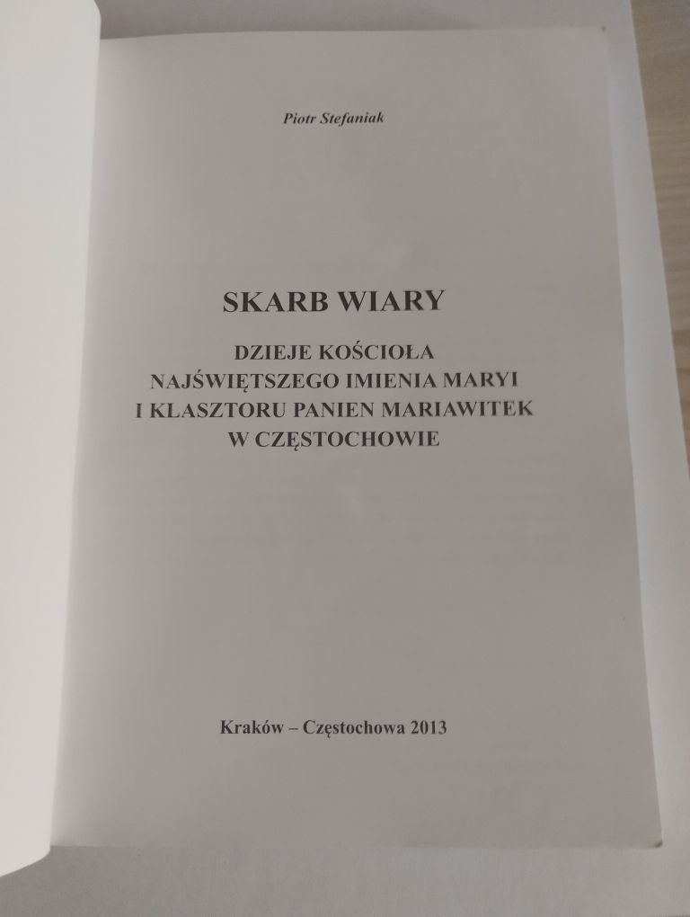 Książka Skarb Wiary Piotr Stefaniak
