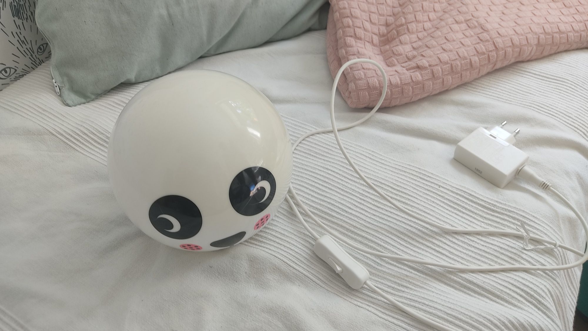 Lampa lampka dziecięca panda Ikea Angarna