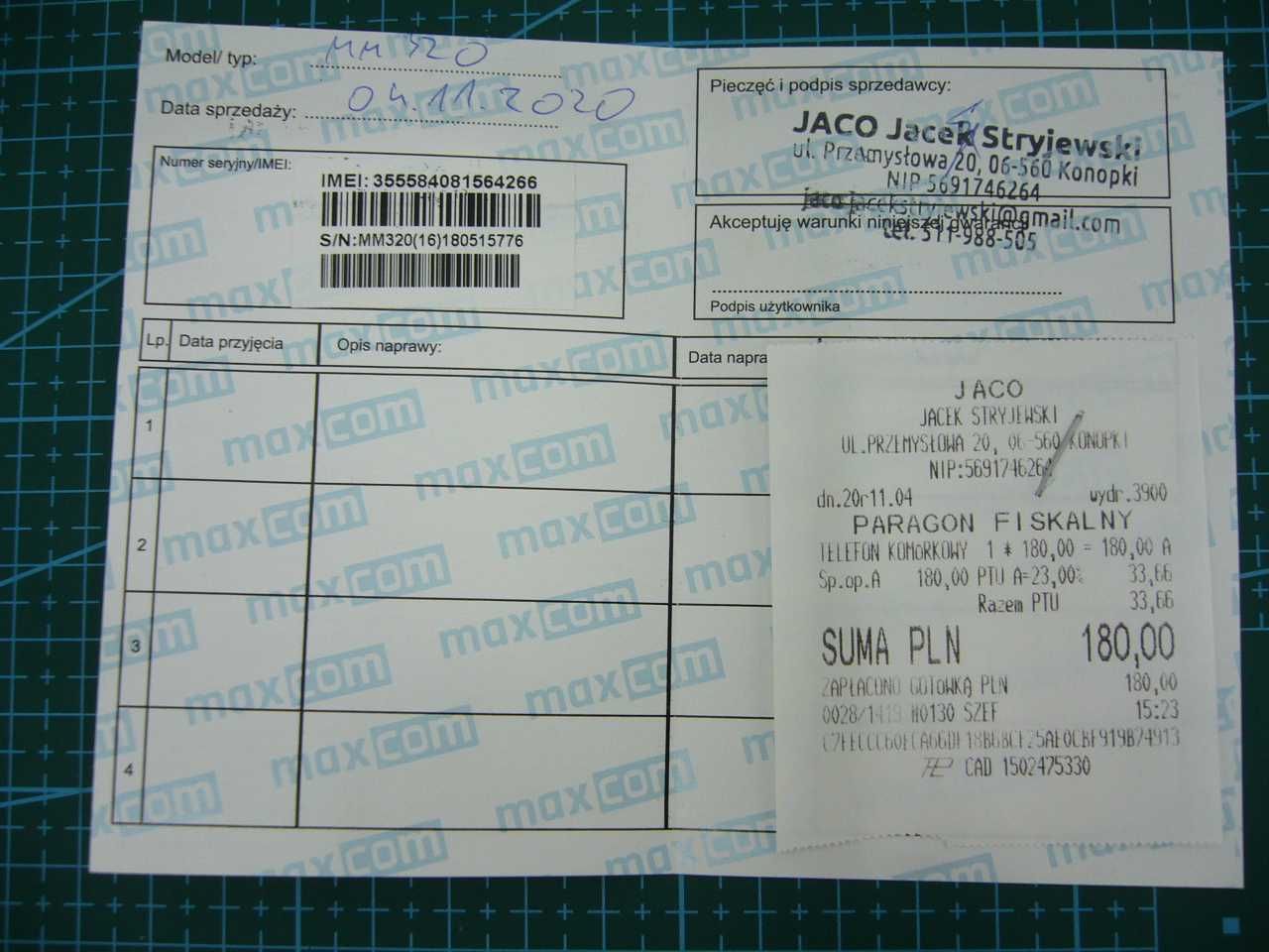 Telefon komórkowy MaxCom MM320
