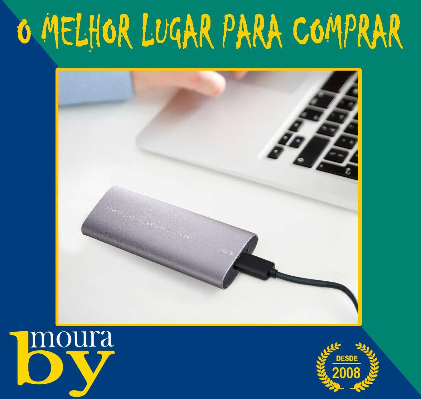 Caixa externa para SSD adaptador M2 SATA NGFF para USB3.1