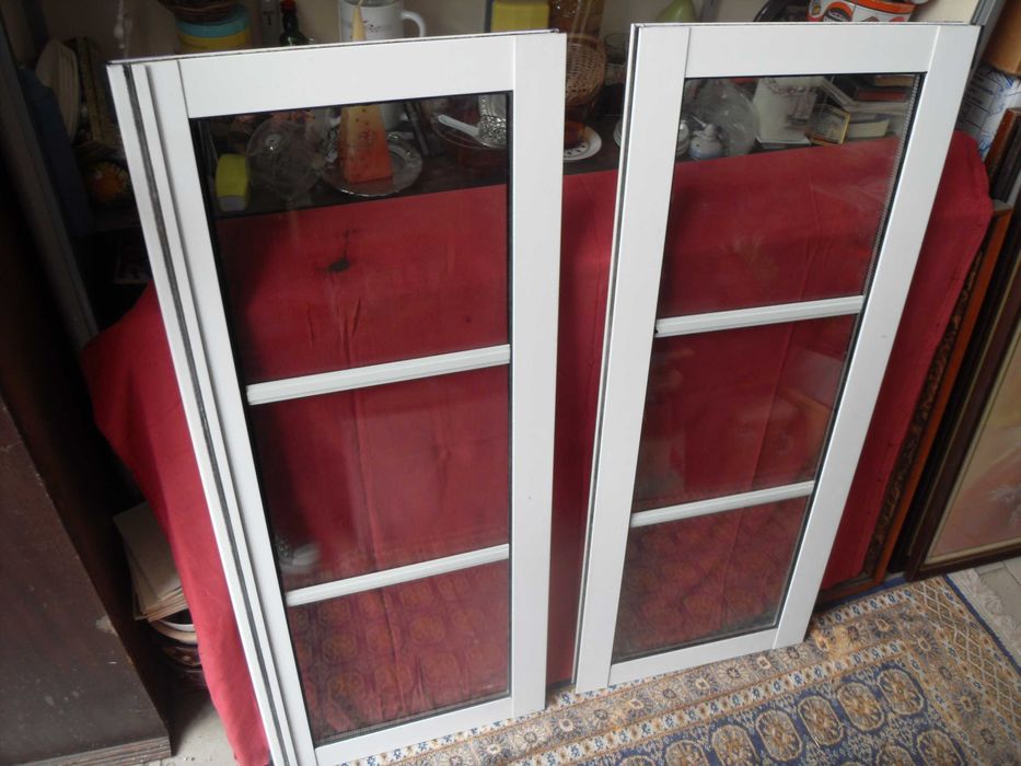 Janela de Alumínio branco c/vidro duplo