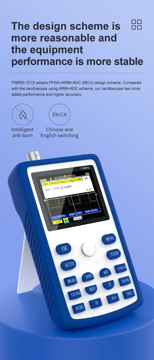 Портативный осцелограф FNIRSI-1C15