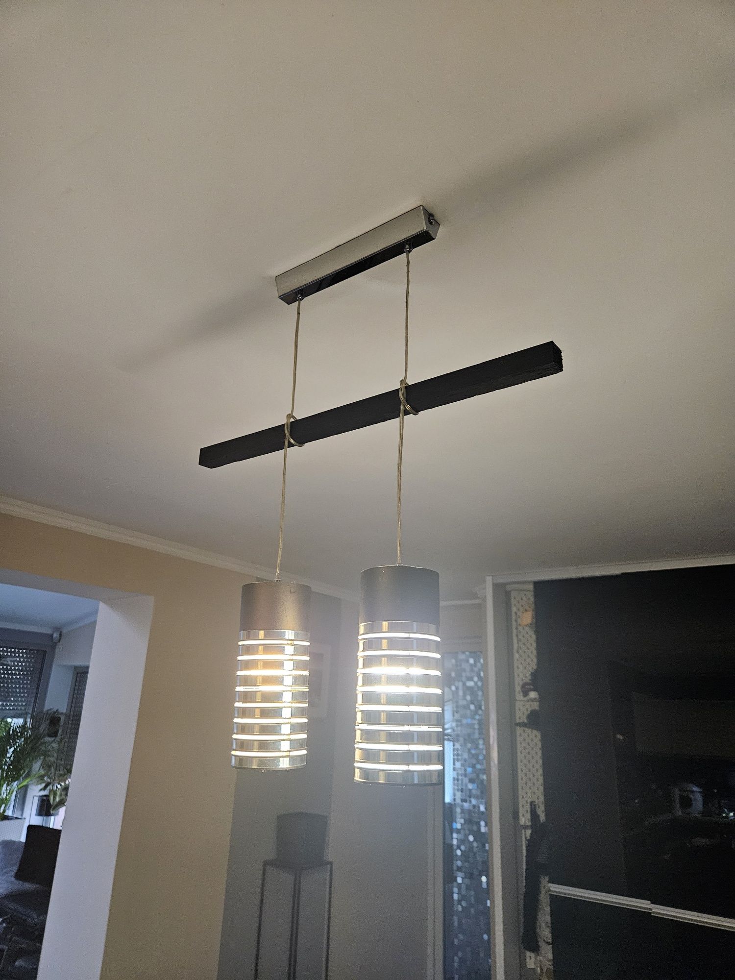Lampy wiszące 2 i 3 punkty świetlne - komplet