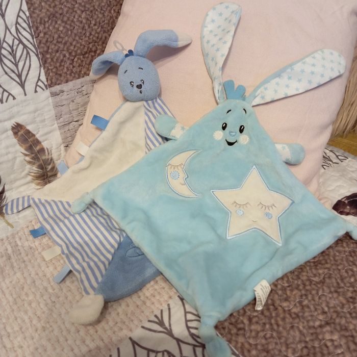 Mini kocyk koc maskotka do przytulania noworodek 2 sztuki