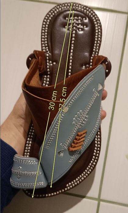 Arabian Sole  Handmade  NOWE  Sandały / klapki, 100% Skóra, Roz. 42/43