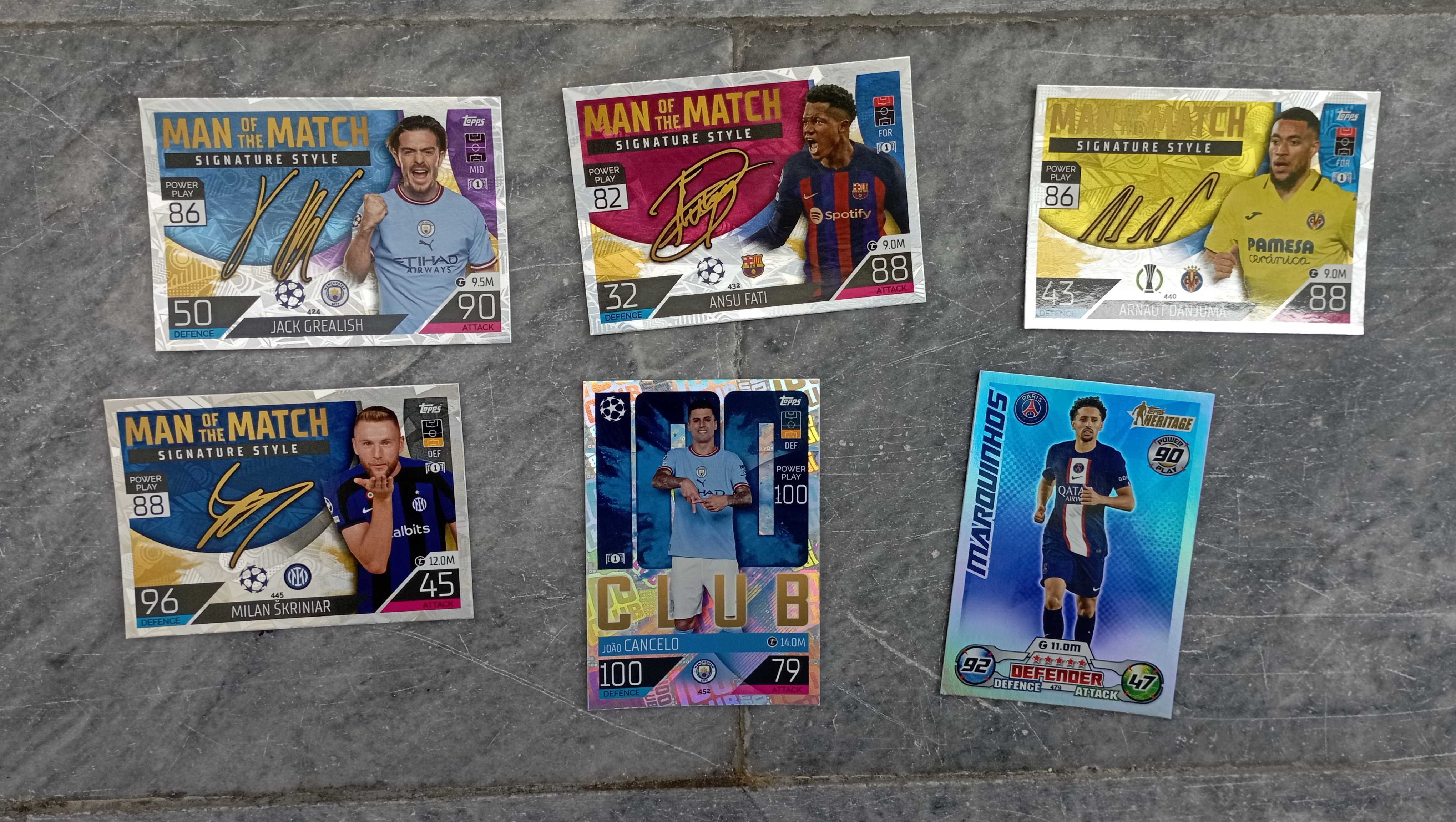 Cartas Topps Match Attax