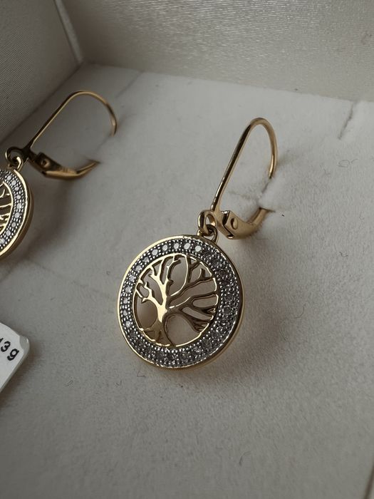 Idealne na prezent – złote kolczyki z diamentami 0,15 ct + certyfikat