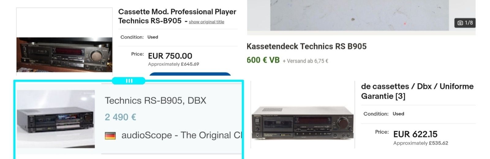 Японская kассетная дека Technics