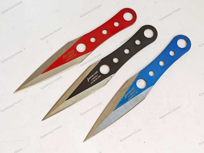 Ніж метальний 16,5 см Нож метательный на вибір Чорний Червоний Синій