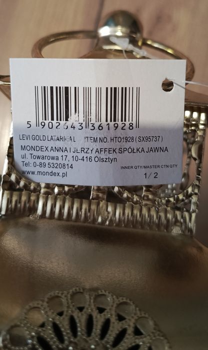 Lampion wzorowany na starych lampach.