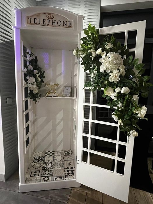Budka telefoniczna życzeń, telefon życzeń, Photobox, Fotobudka 360