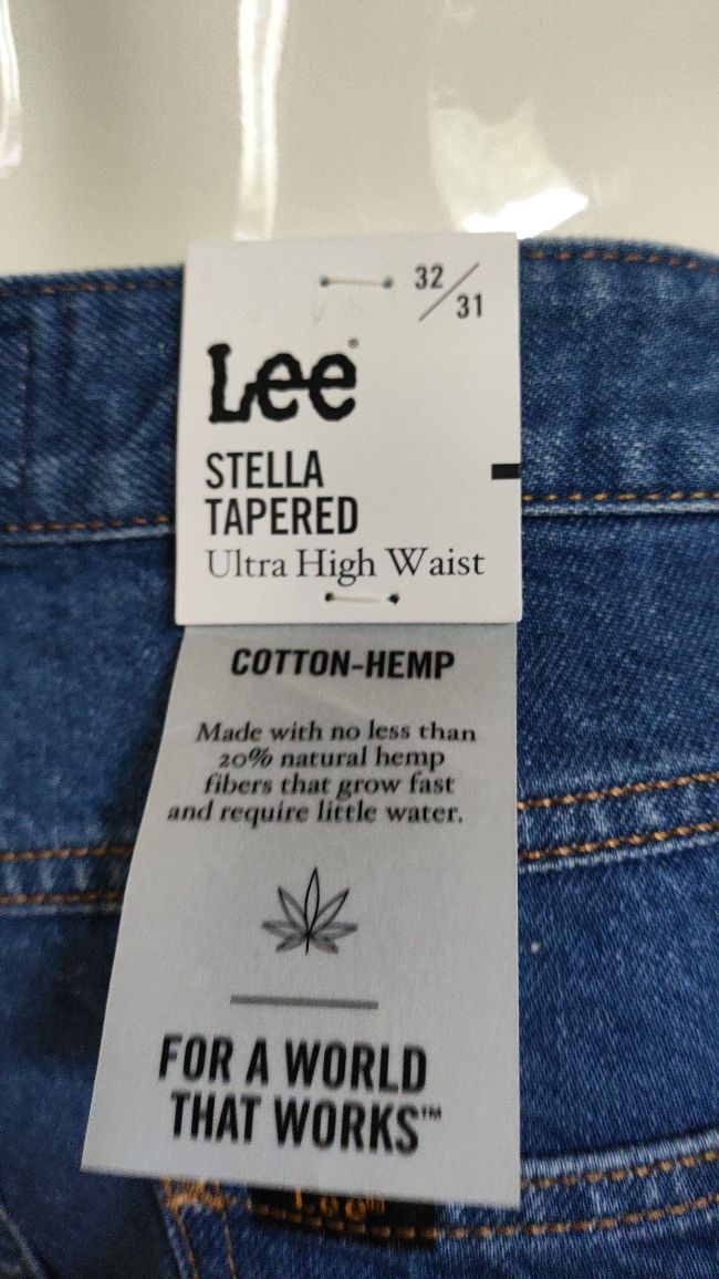 Lee Stella Tapered Stonewash Ava damskie jeansy rozm 32/31
