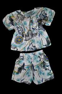 Комплект топ и шорты пижама летняя интересная модная на девочку