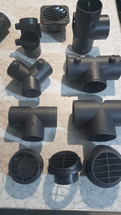 Тройник на гофру 60мм, 75мм, на автономку, дефлектор, WEBASTO, трійник