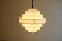 Duński design - lampa Stripes lata 70 spaceage