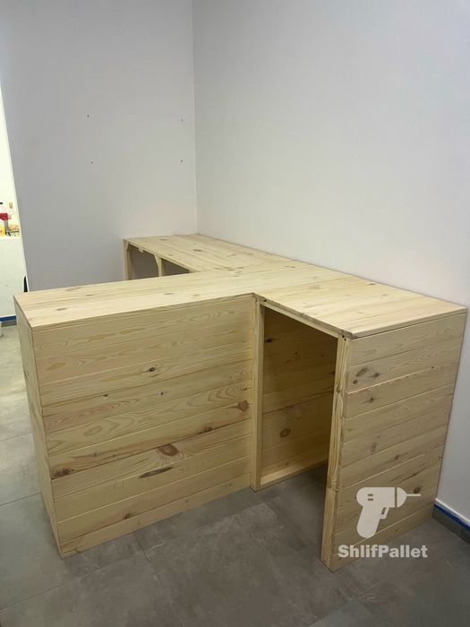 Барна стійка , ресепшн , прилавок з соснової дошки