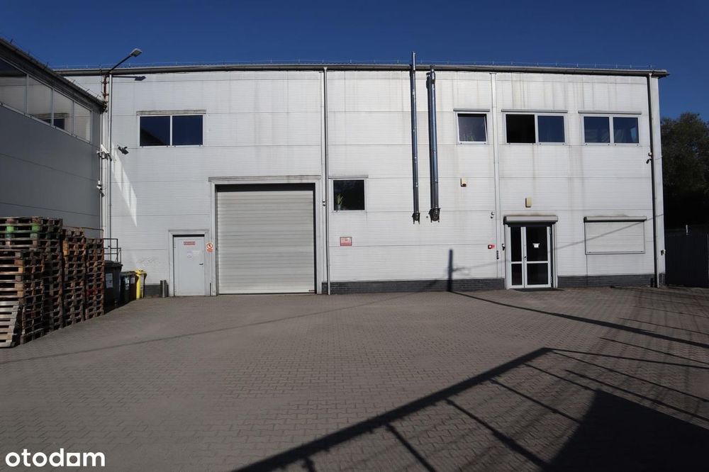 Hala produkcyjno-magazynowa na wynajem 900 m² z biurami iparkingiem i