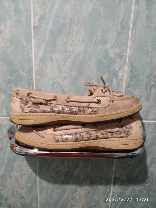 Женские туфли ,тор сайдеры ,  , обувь Sperri р39 (25 см ) нубук