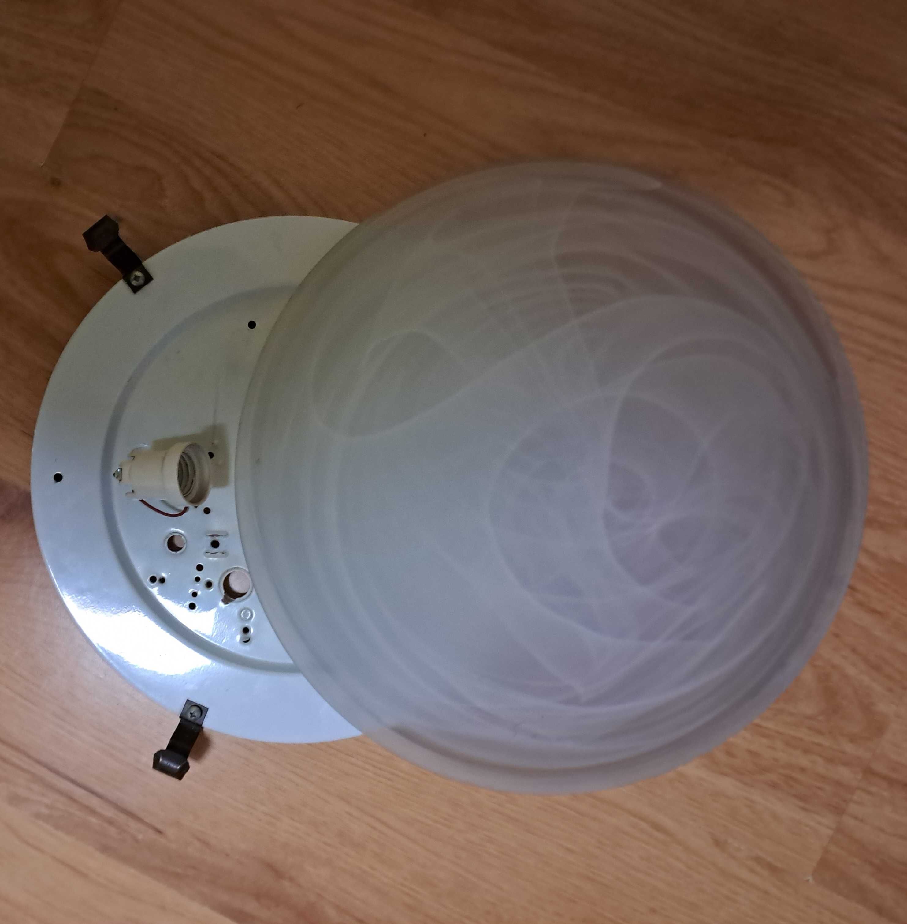 Lampa sufitowa plafon sufitowy szklany