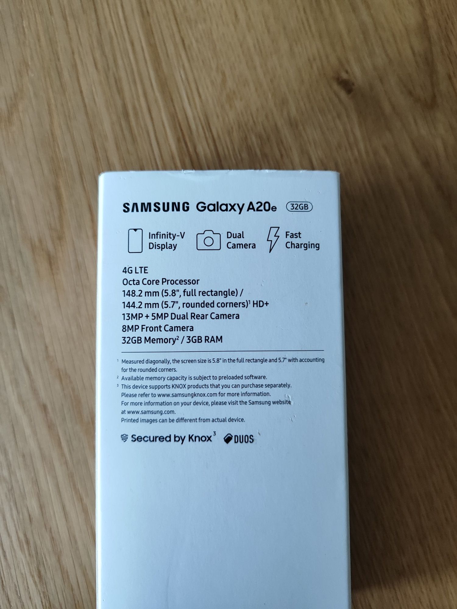 Samsung Galaxy A20e 3GB RAM/32GB pamięci 4G LTE