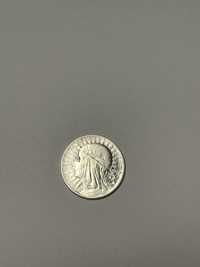 Moneta 5zl 1934 glowa kobiety