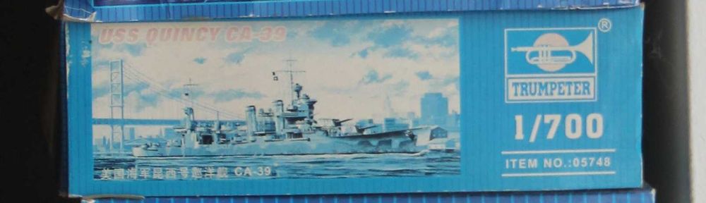 1:700 Trumpeter 05748 model krążownika ciężkiego USS Quincy CA-39