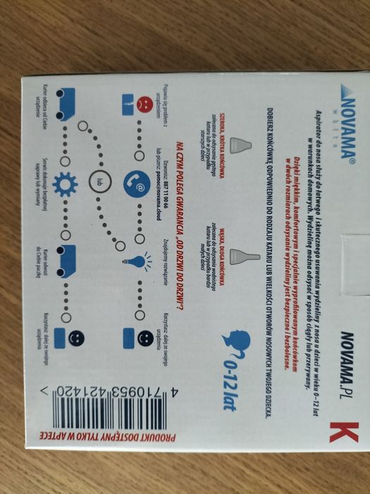 Aspirator do nosa elektroniczny Novama dla dzieci