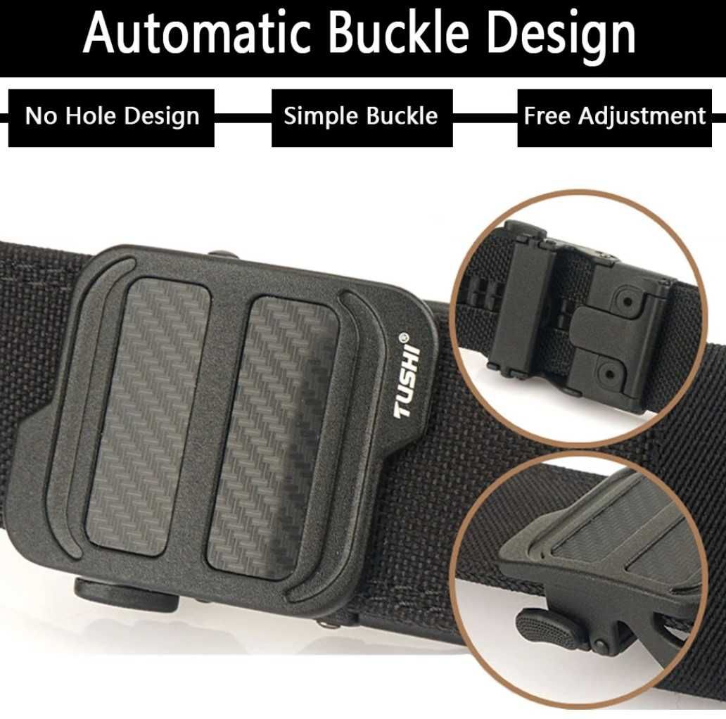 Ремень TUSHI Ремінь Нейлон Пояс Military Belt Nylon Metal Alpaka