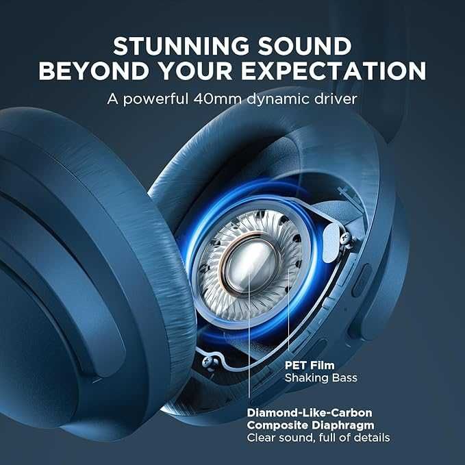 1MORE SonoFlow Noise Cancelling słuchawki bezprzewodowe - niebieskie