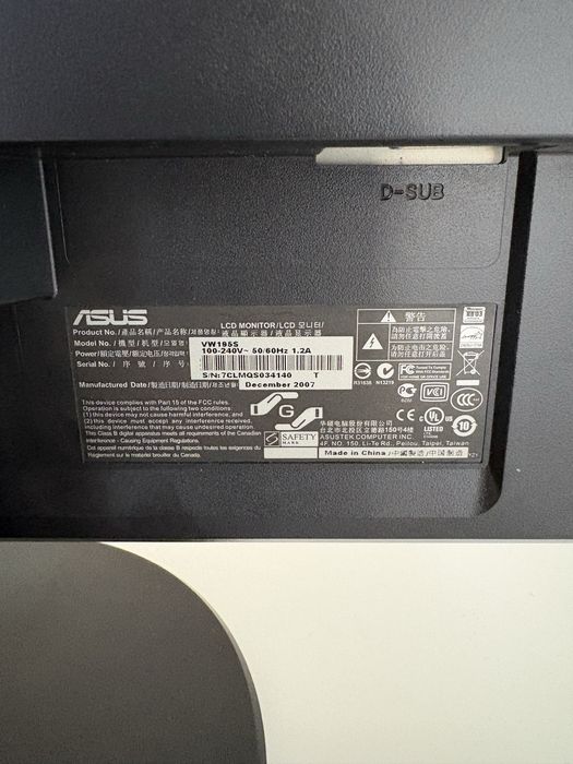 Monitor Asus VW195S