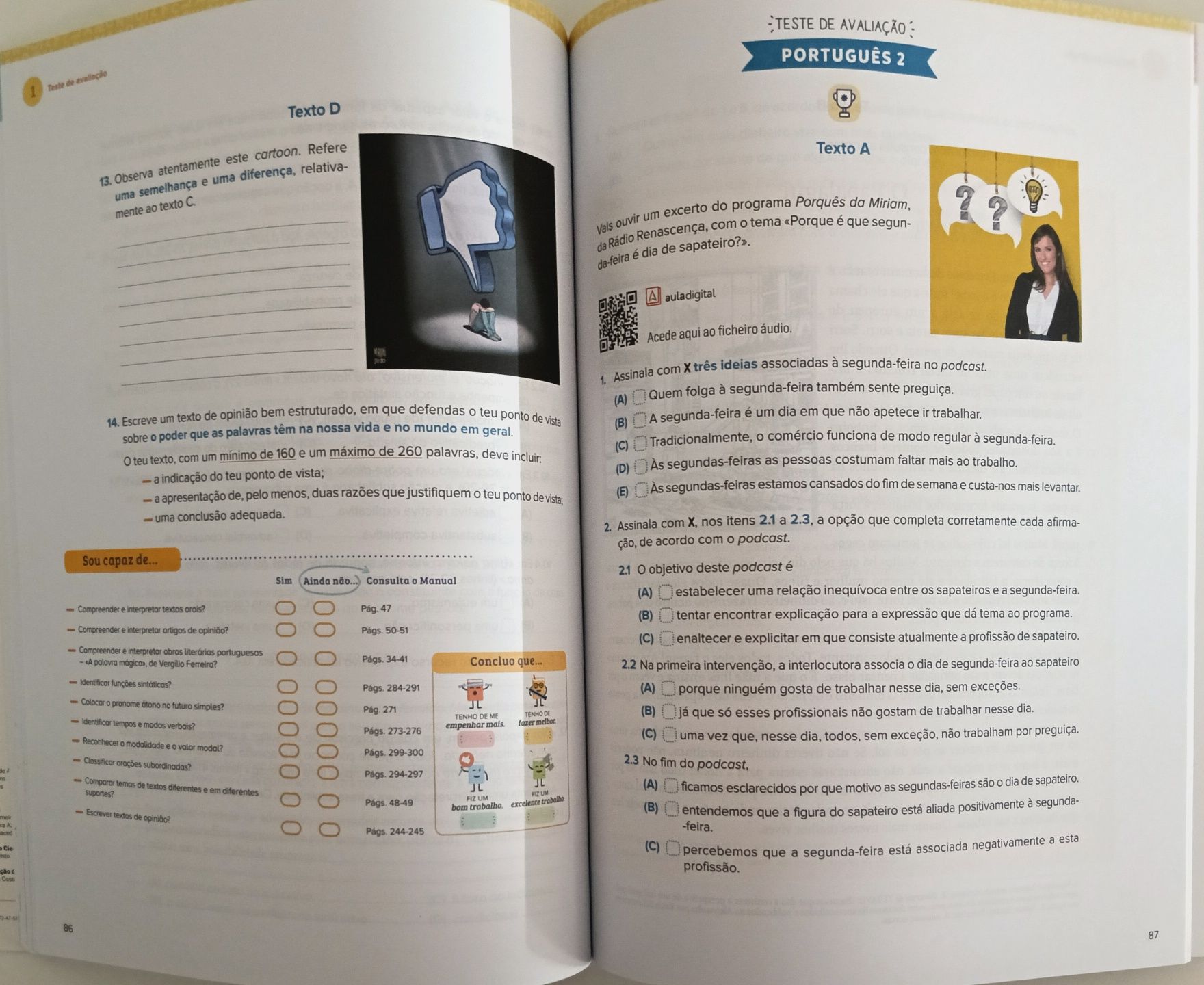 "Caderno de Atividades Mensagens - Português, 9.º Ano"