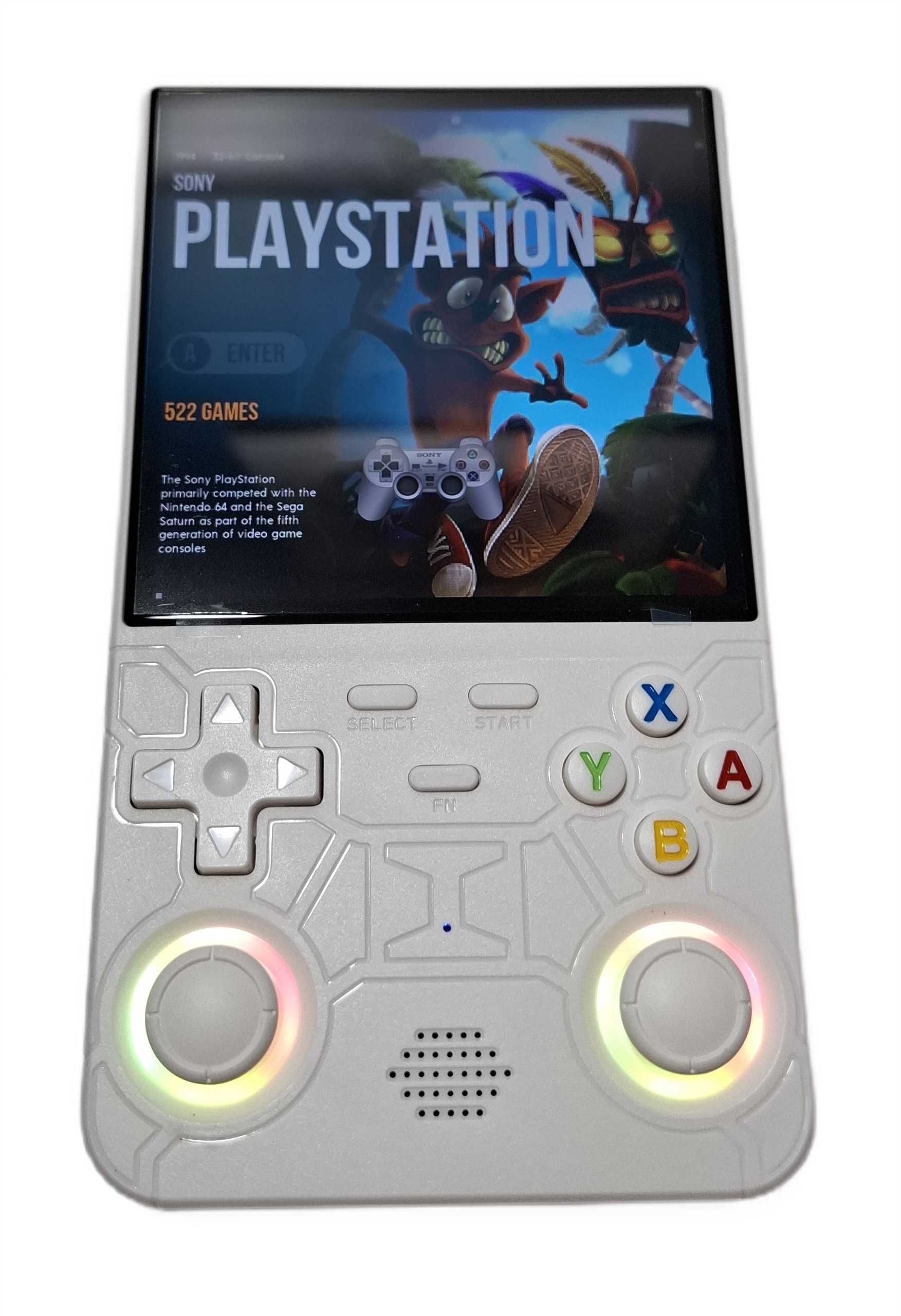 Konsolka przenośna R36 Ultra / Biała / EmuElec / 128 GB / PSP-PSX-N64