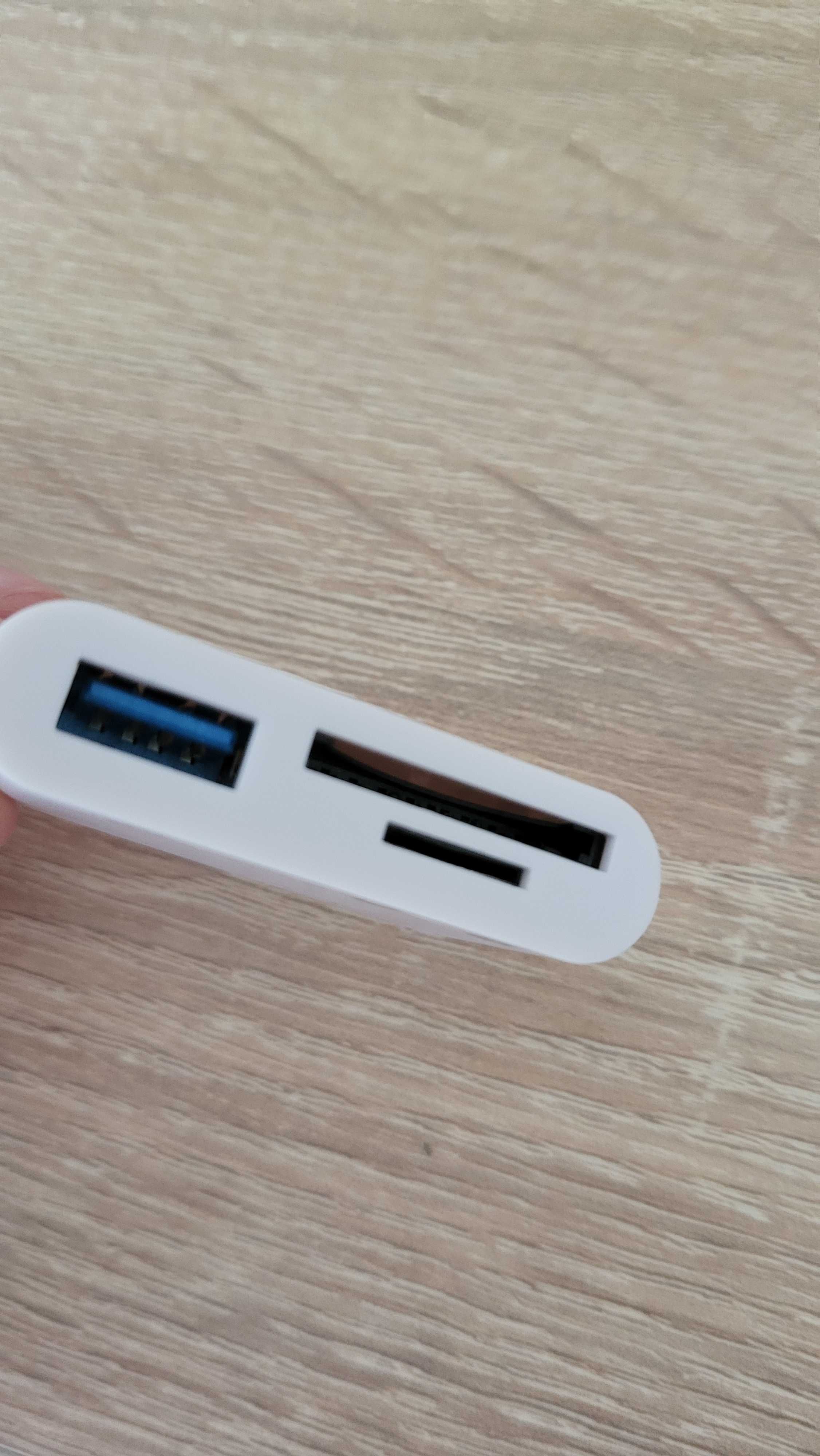 Адаптер micro sd sd usb на type c