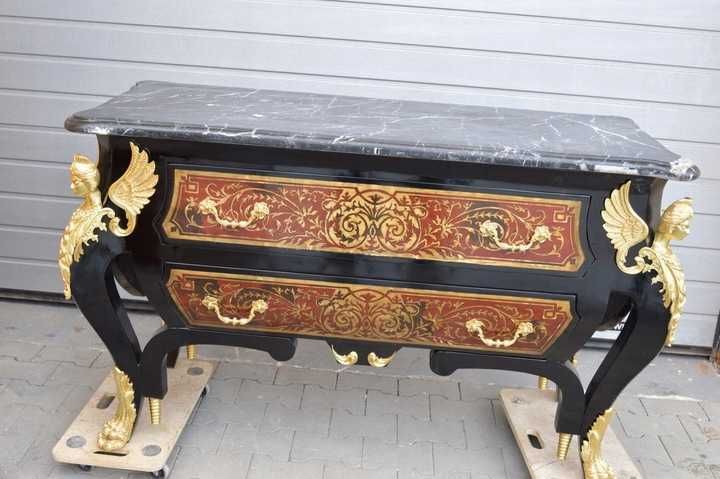 STARA komoda boulle 250KG! SZAFA marmur brąz