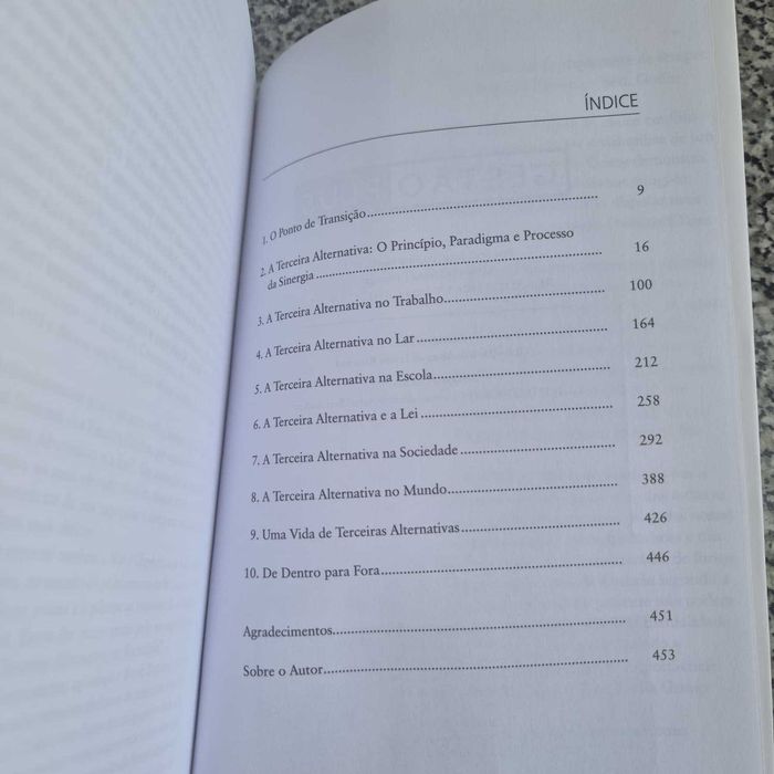 Livro totalmente novo "A Terceira Alternativa" de Stephen R. Covey
