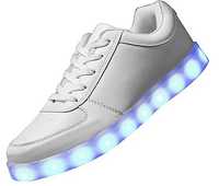 Świecące BUTY LED białe sportowe adidasy ledowe 36 37 38 z Polski